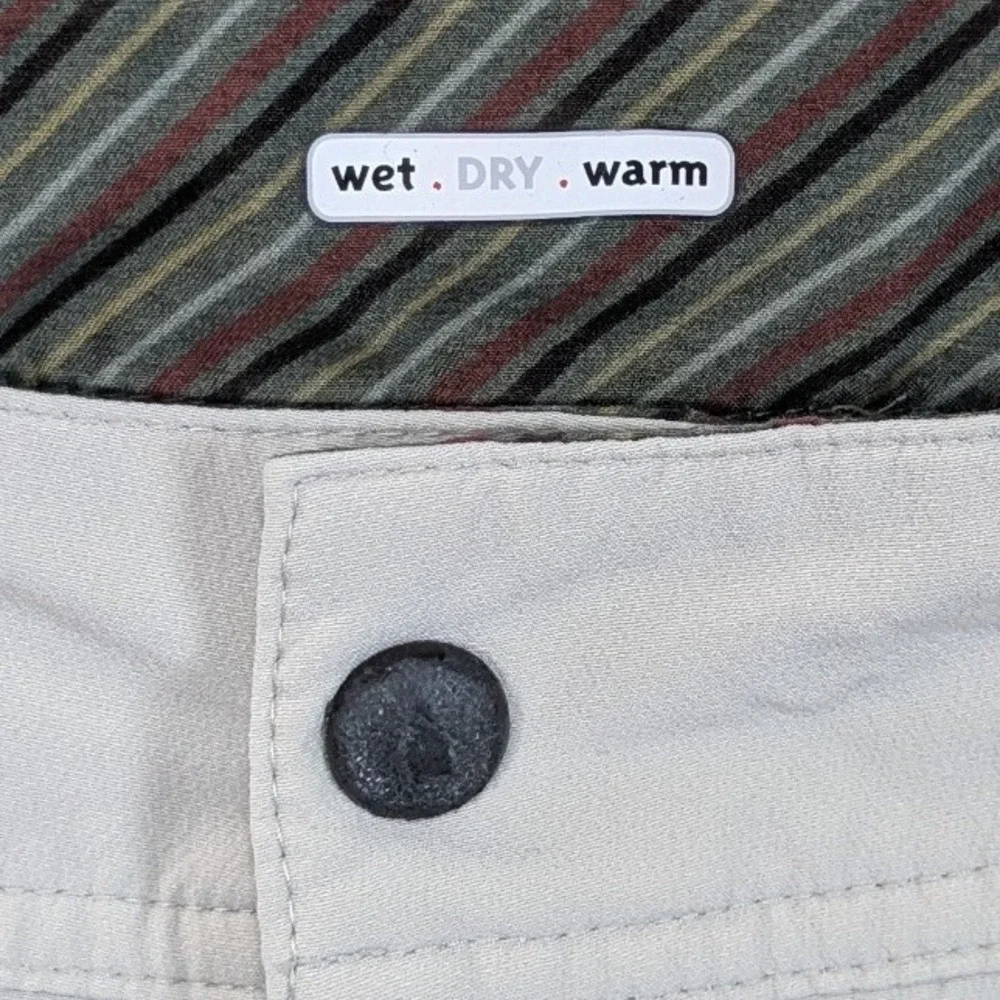 Lululemon Mens Technical Hiking Gorpcore Shorts 36 Beige Wet Dry Warm Activewear
